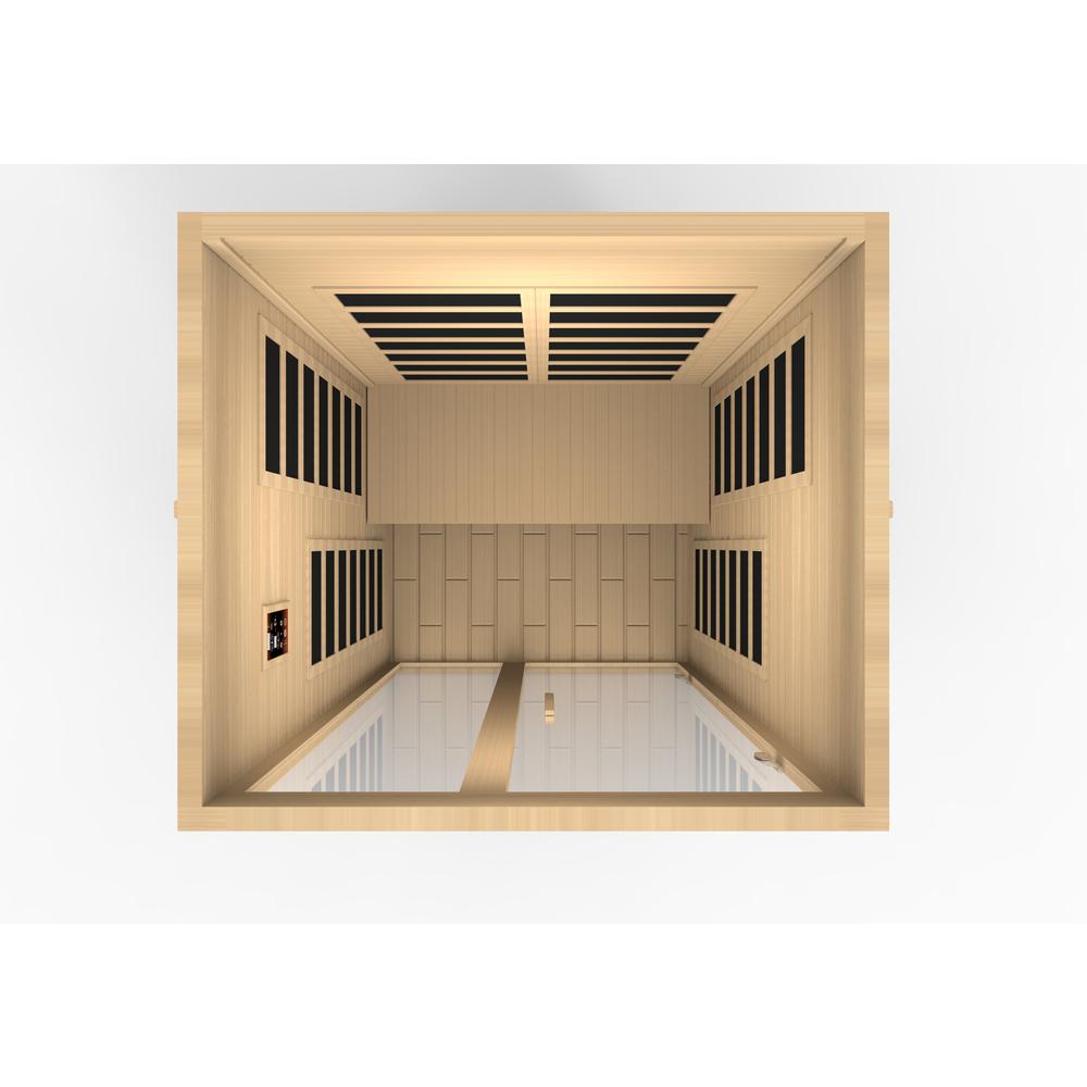 Santiago 2-person Low EMF (Under 8MG) FAR Infrared Sauna (Canadian Hemlock). Picture 8