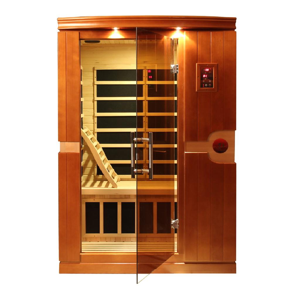 Venice 2-person Low EMF (Under 8MG) FAR Infrared Sauna (Canadian Hemlock). Picture 1