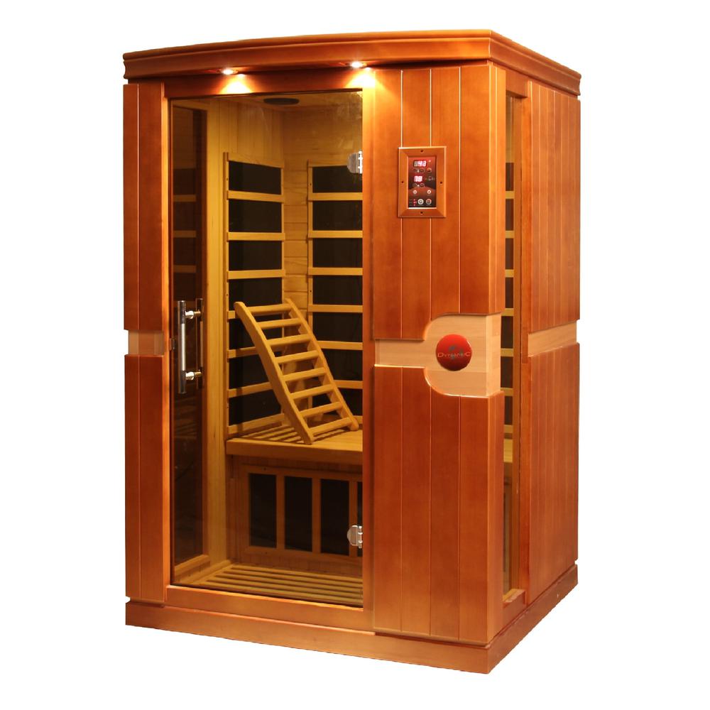 Venice 2-person Low EMF (Under 8MG) FAR Infrared Sauna (Canadian Hemlock). Picture 2