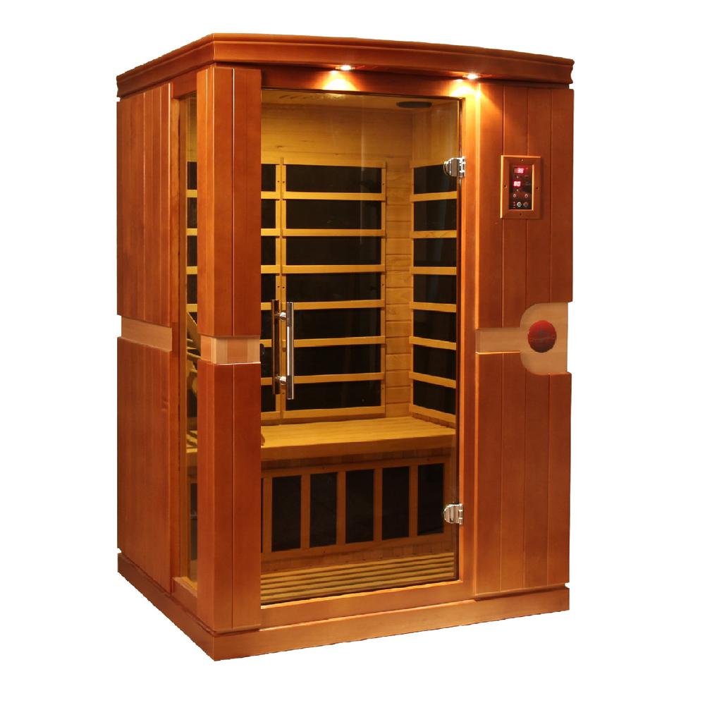 Venice 2-person Low EMF (Under 8MG) FAR Infrared Sauna (Canadian Hemlock). Picture 3