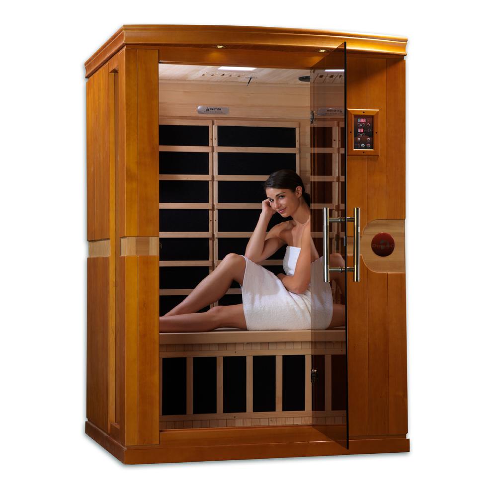 Venice 2-person Low EMF (Under 8MG) FAR Infrared Sauna (Canadian Hemlock). Picture 8