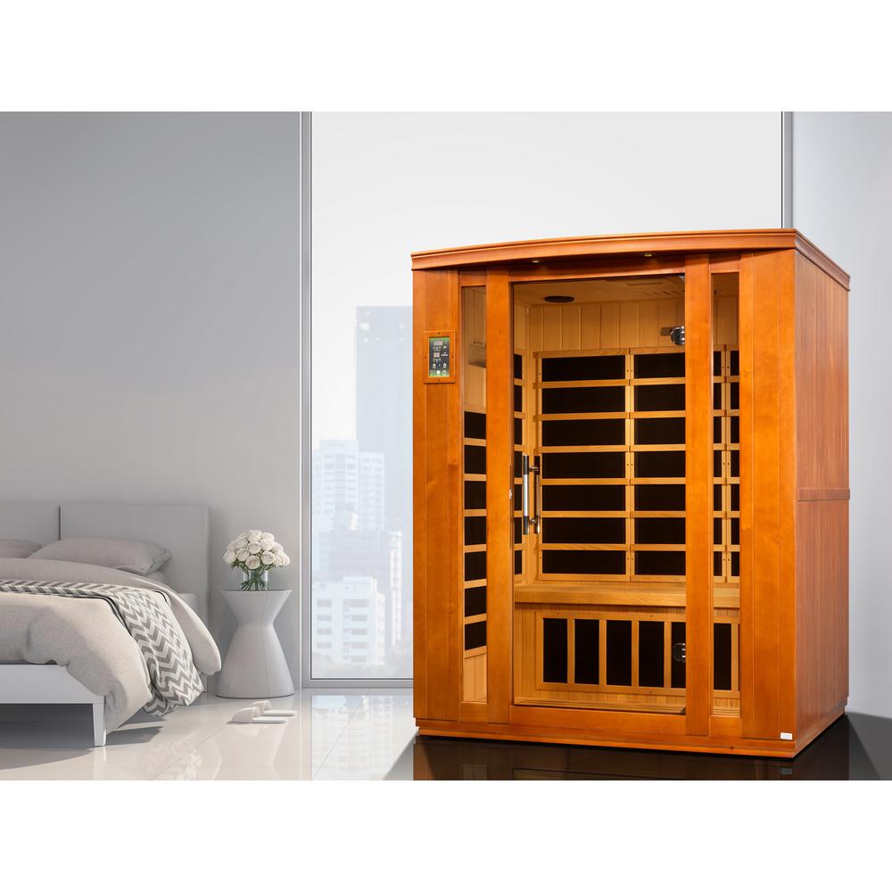 Bellagio 3-person Low EMF (Under 8MG) FAR Infrared Sauna (Canadian Hemlock). Picture 4