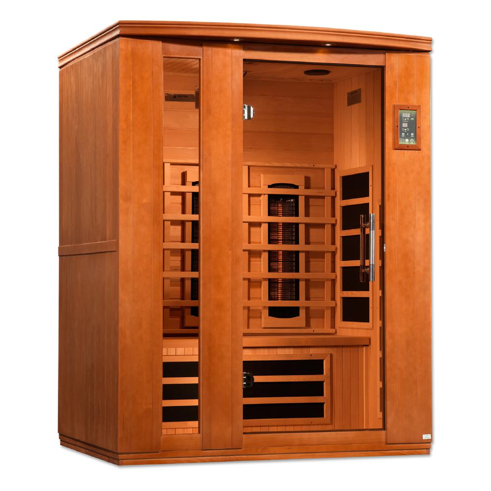 Lugano 3-Person Full Spectrum Near Zero EMF (Under 2MG) FAR Infrared Sauna. Picture 2