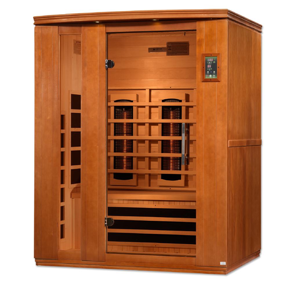Lugano 3-Person Full Spectrum Near Zero EMF (Under 2MG) FAR Infrared Sauna. Picture 3