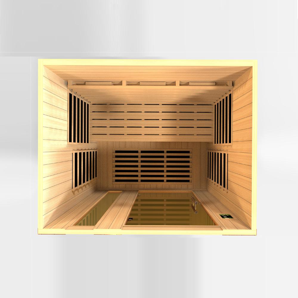 Lugano 3-Person Full Spectrum Near Zero EMF (Under 2MG) FAR Infrared Sauna. Picture 10