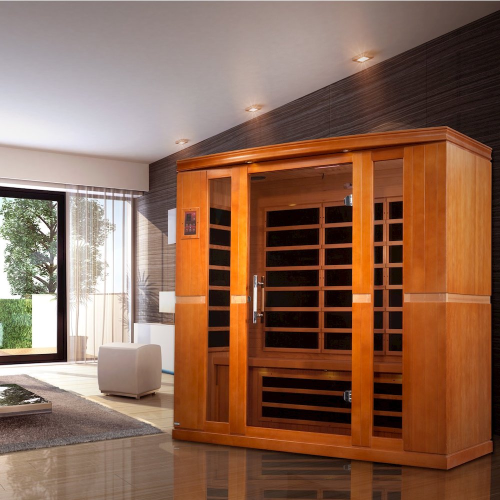 Dynamic Bergamo Elite 4-person Ultra Low EMF (Between 3-5MG) FAR Infrared Sauna. Picture 6