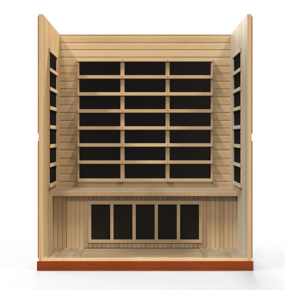 Bergamo 4-person Low EMF (Under 8MG) FAR Infrared Sauna (Canadian Hemlock). Picture 5