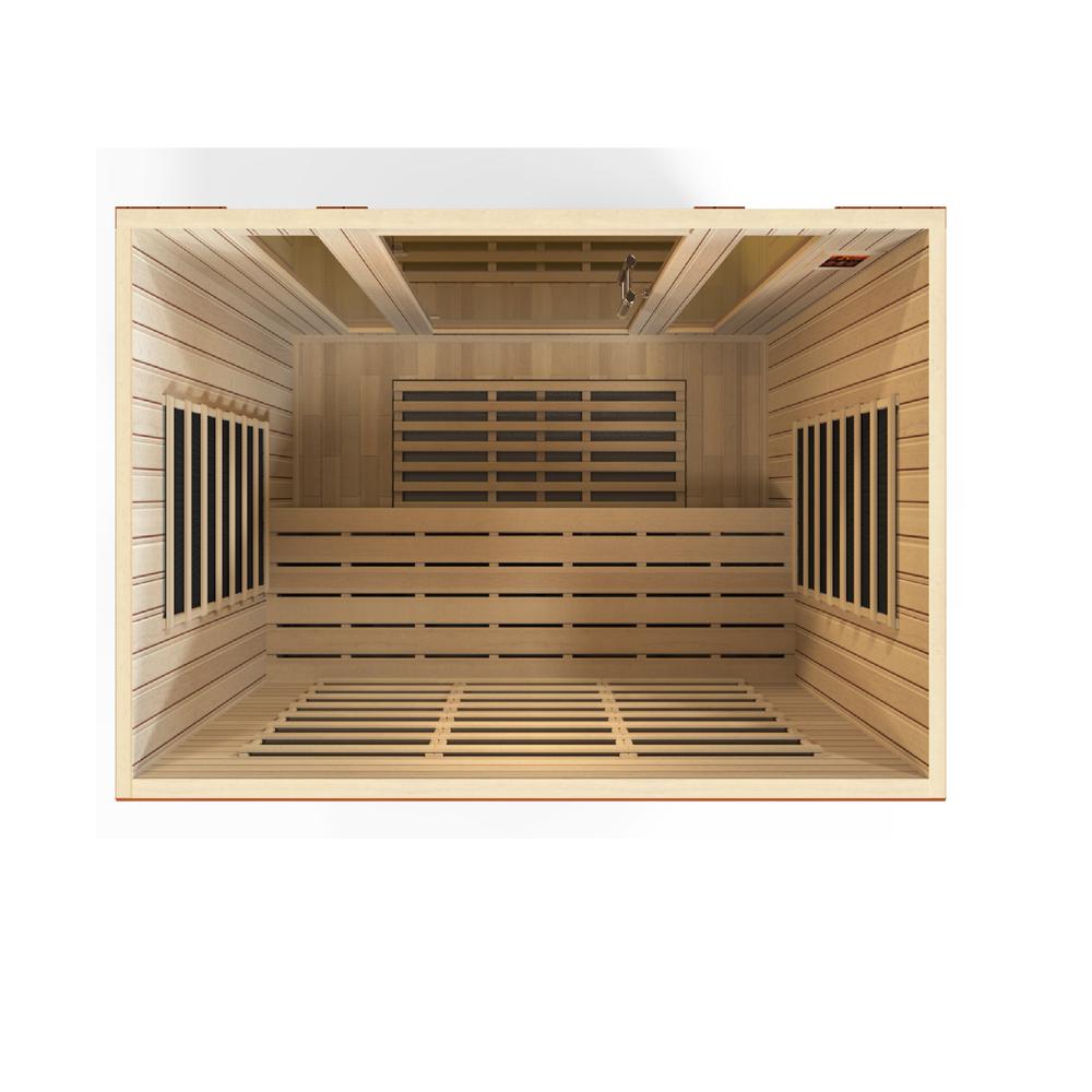 Bergamo 4-person Low EMF (Under 8MG) FAR Infrared Sauna (Canadian Hemlock). Picture 6