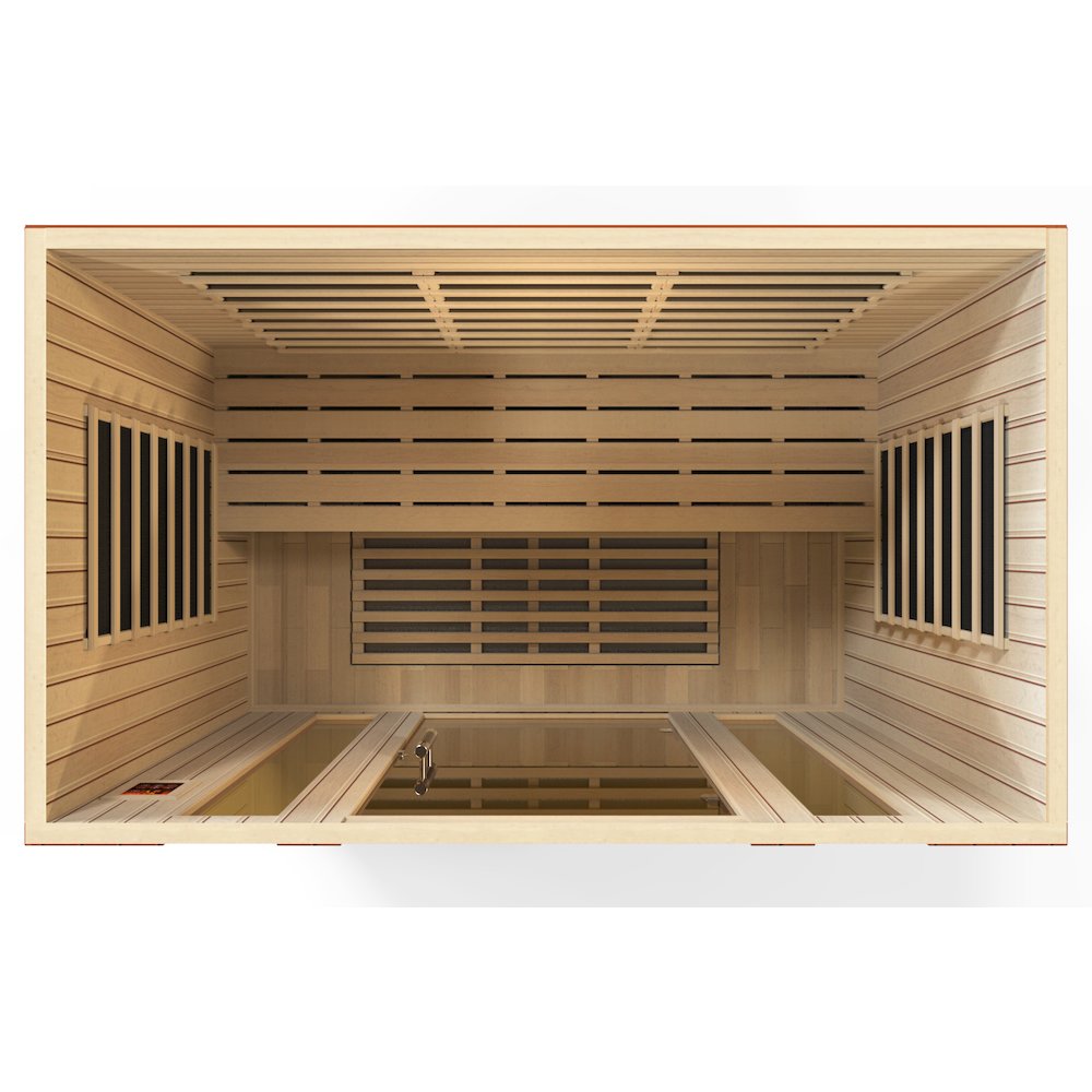 Dynamic Bergamo Elite 4-person Ultra Low EMF (Between 3-5MG) FAR Infrared Sauna. Picture 5