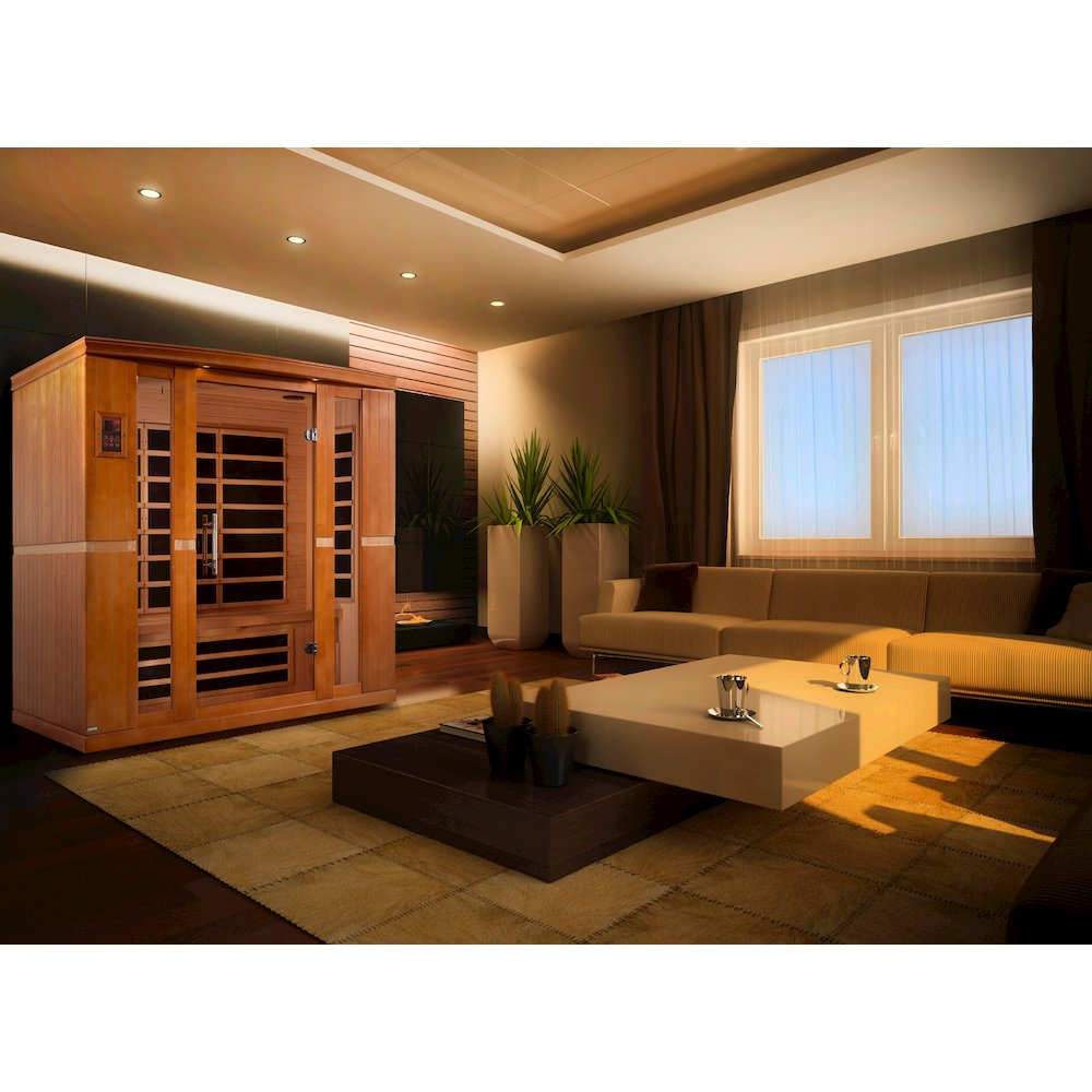 Dynamic Bergamo Elite 4-person Ultra Low EMF (Between 3-5MG) FAR Infrared Sauna. Picture 9