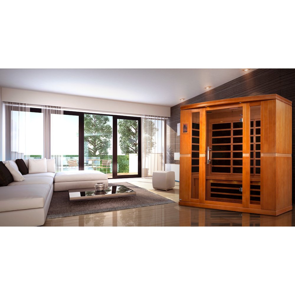 Dynamic Bergamo Elite 4-person Ultra Low EMF (Between 3-5MG) FAR Infrared Sauna. Picture 11