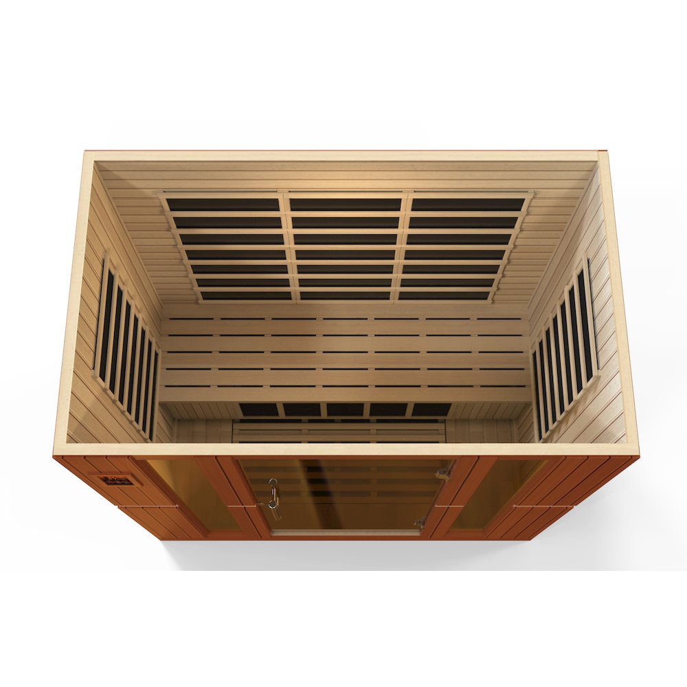 Dynamic Bergamo Elite 4-person Ultra Low EMF (Between 3-5MG) FAR Infrared Sauna. Picture 14