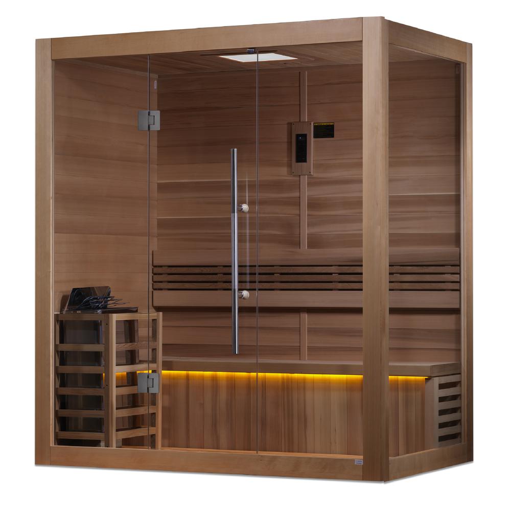 "Forssa Edition" 3 Person Indoor Traditional Sauna. Picture 1