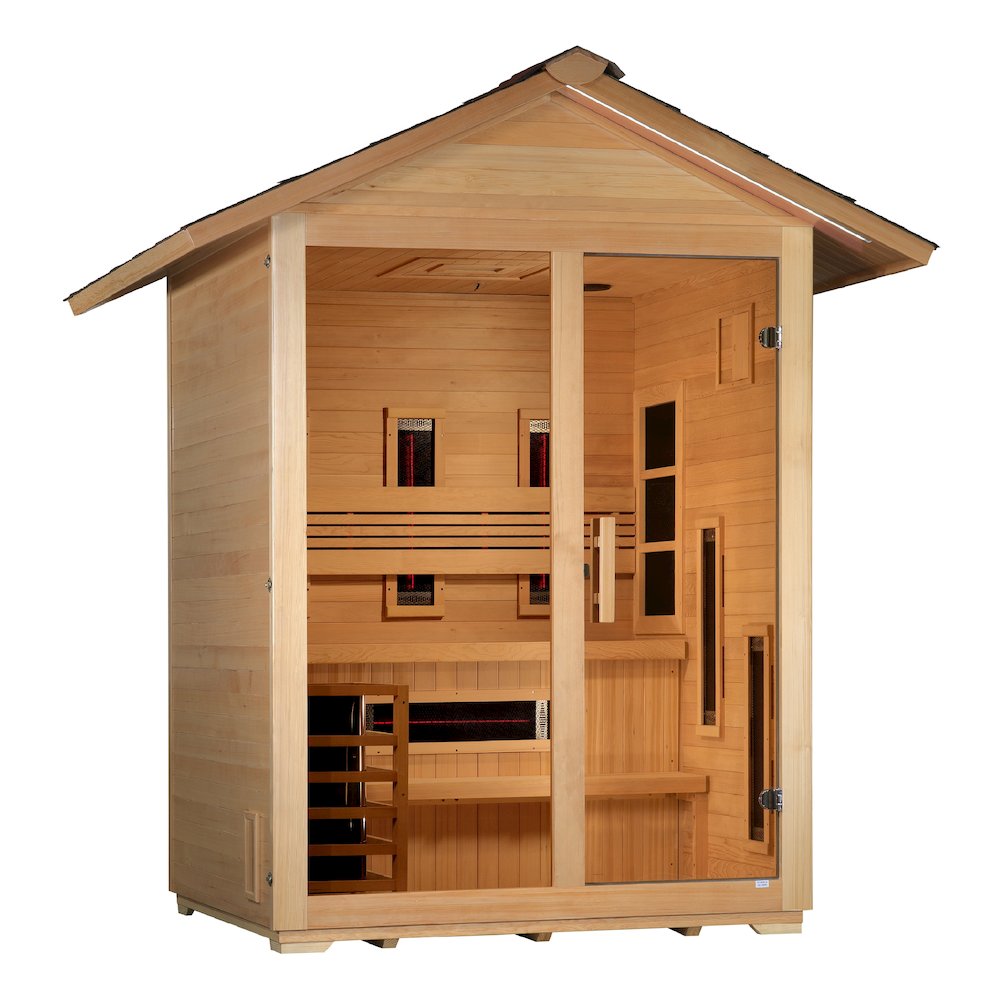 Carinthia 3 Person Hybrid Outdoor Sauna. Picture 1