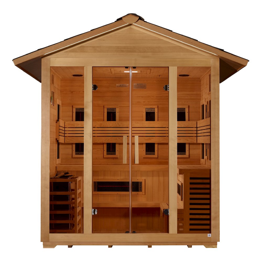 Gargellen 5 Person Hybrid Outdoor Sauna. Picture 2