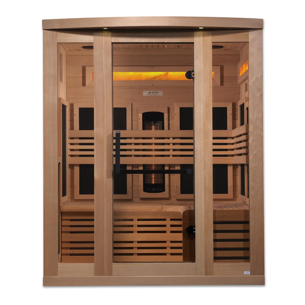 3-Person Full Spectrum PureTech™ Near Zero EMF FAR Infrared Sauna. Picture 1