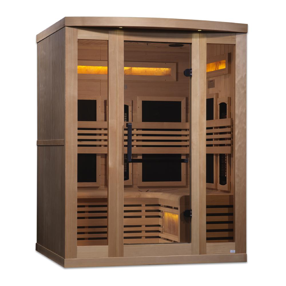3-Person Full Spectrum PureTech™ Near Zero EMF FAR Infrared Sauna. Picture 3