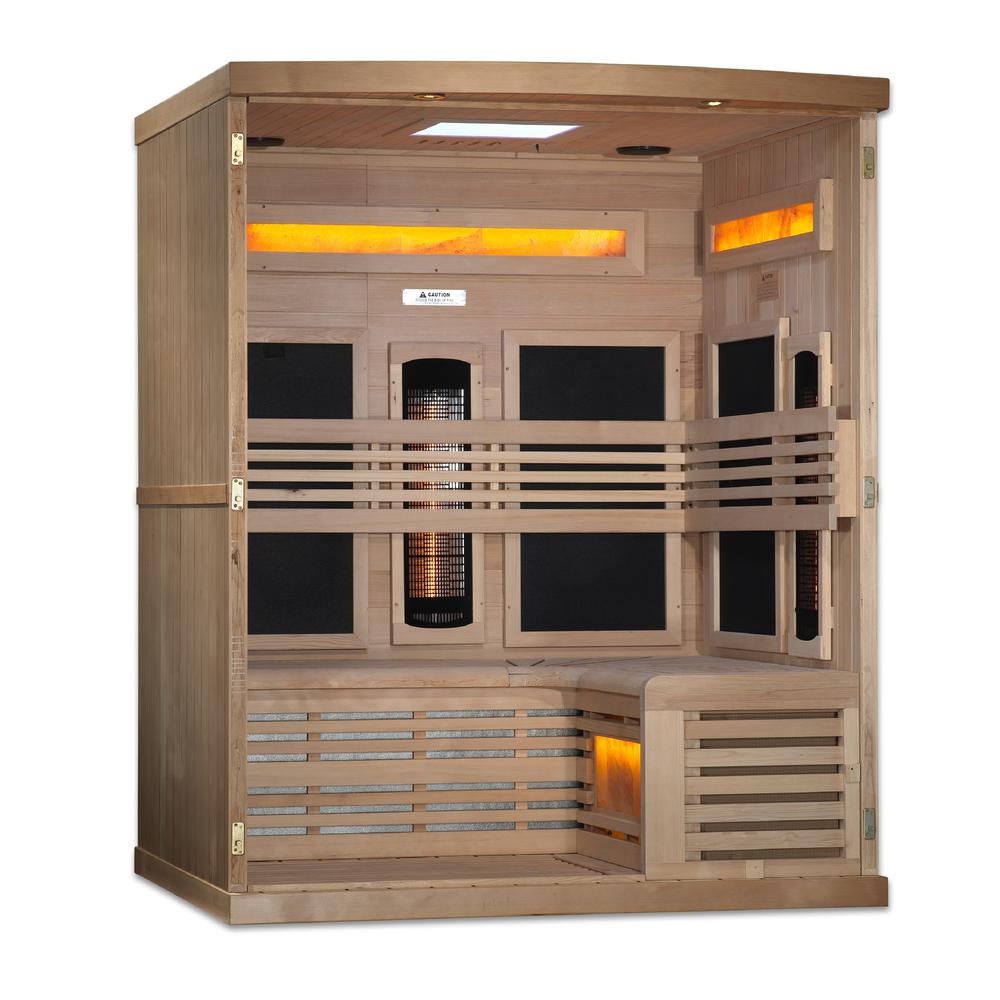 3-Person Full Spectrum PureTech™ Near Zero EMF FAR Infrared Sauna. Picture 4