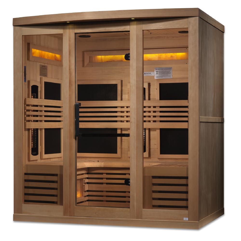 6-Person Full Spectrum PureTech™ Near Zero EMF FAR Infrared Sauna. Picture 2