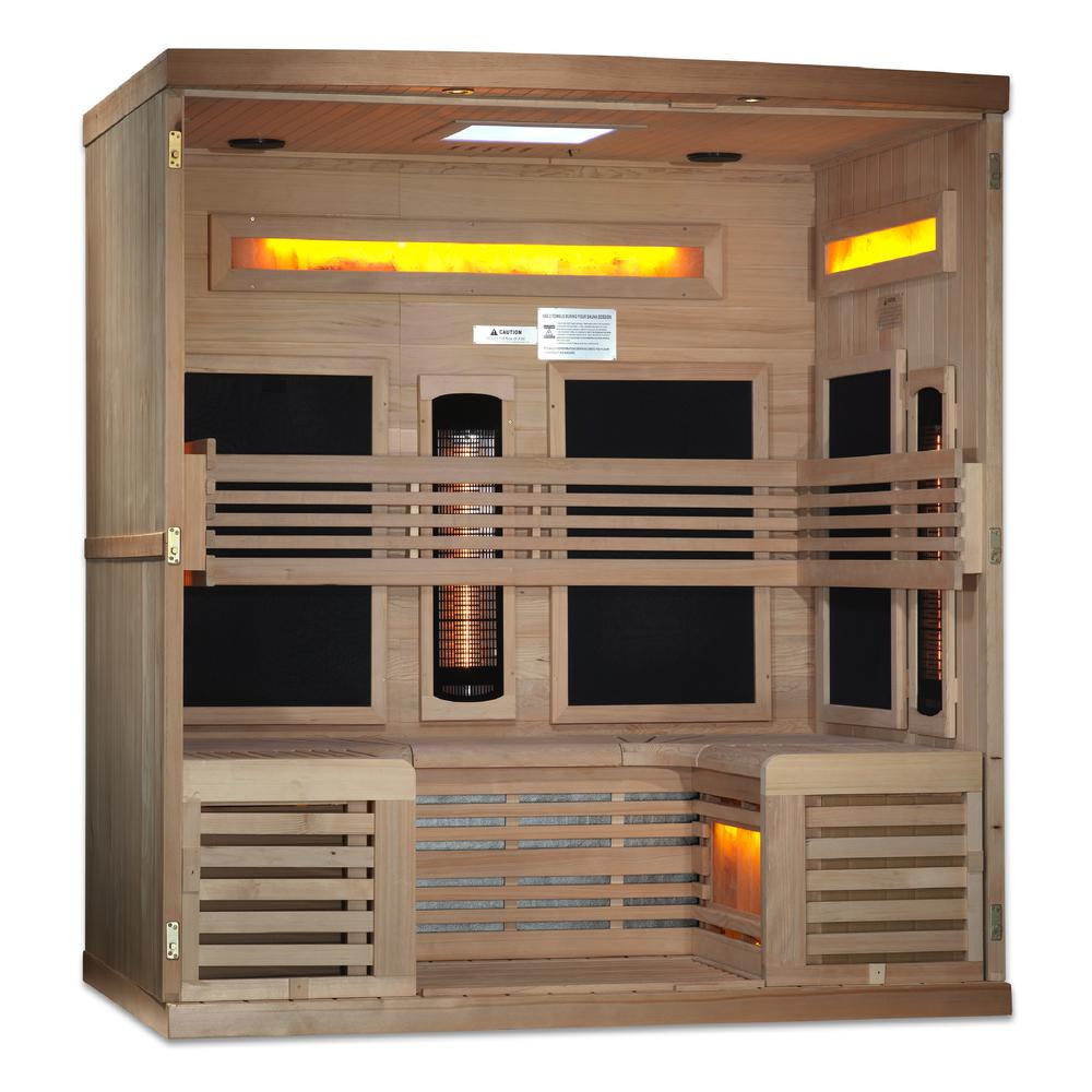 6-Person Full Spectrum PureTech™ Near Zero EMF FAR Infrared Sauna. Picture 4