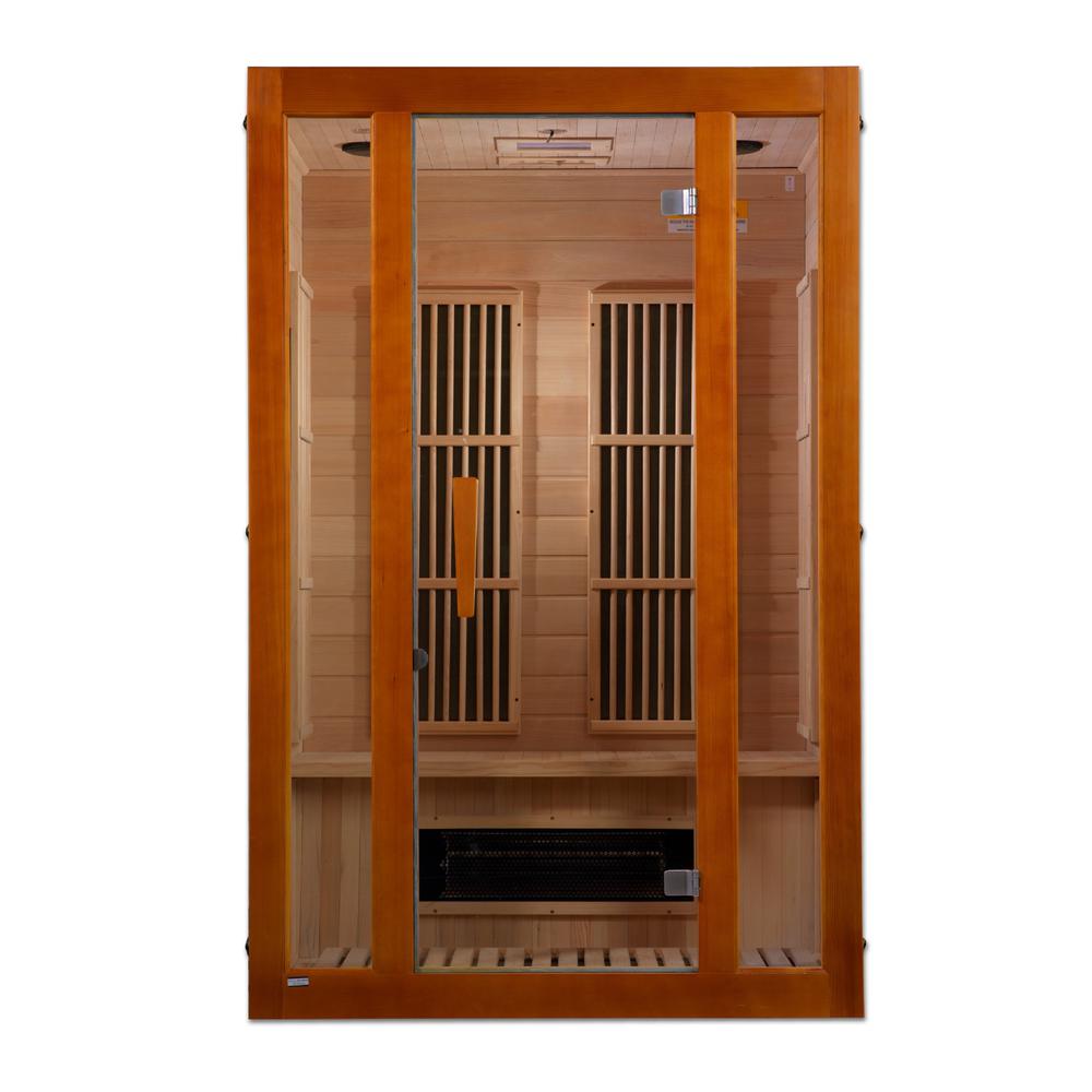 2-Person Low EMF (Under 8MG) FAR Infrared Sauna (Canadian Hemlock). Picture 2