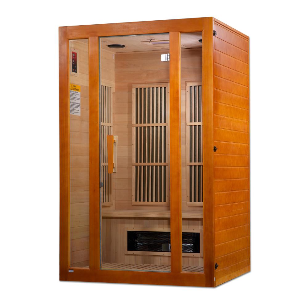 2-Person Low EMF (Under 8MG) FAR Infrared Sauna (Canadian Hemlock). Picture 1