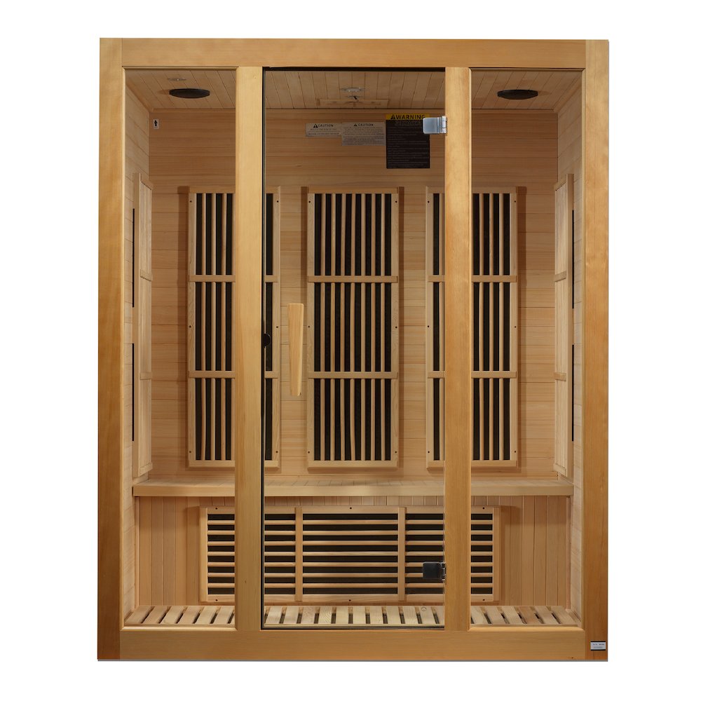 Maxxus Bellevue 3-Person Near Zero EMF (Under 3MG) FAR Infrared Sauna. Picture 2