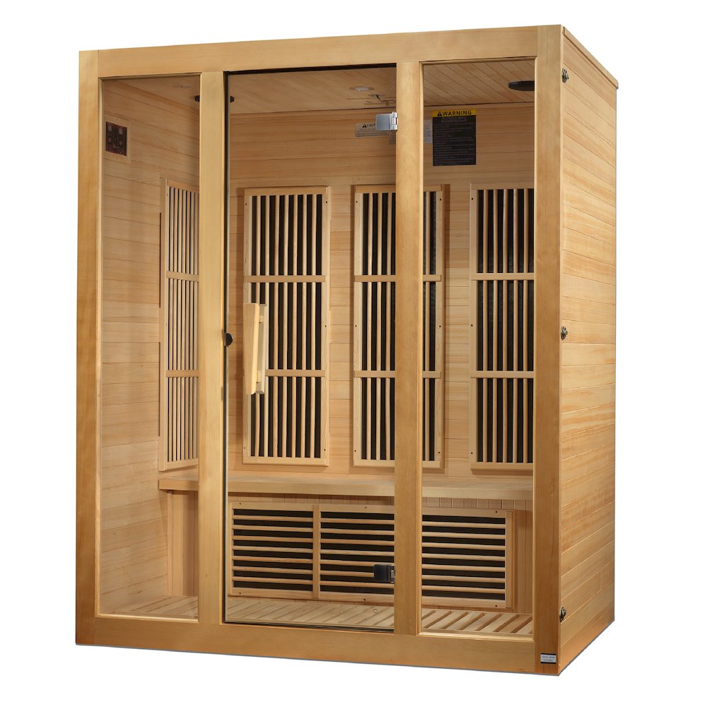 Maxxus Bellevue 3-Person Near Zero EMF (Under 3MG) FAR Infrared Sauna. Picture 3