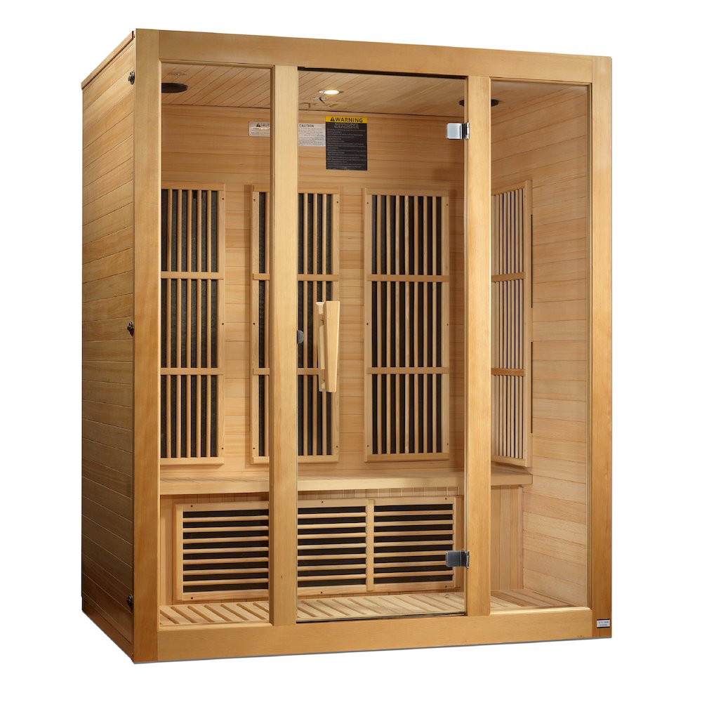 Maxxus Bellevue 3-Person Near Zero EMF (Under 3MG) FAR Infrared Sauna. Picture 1