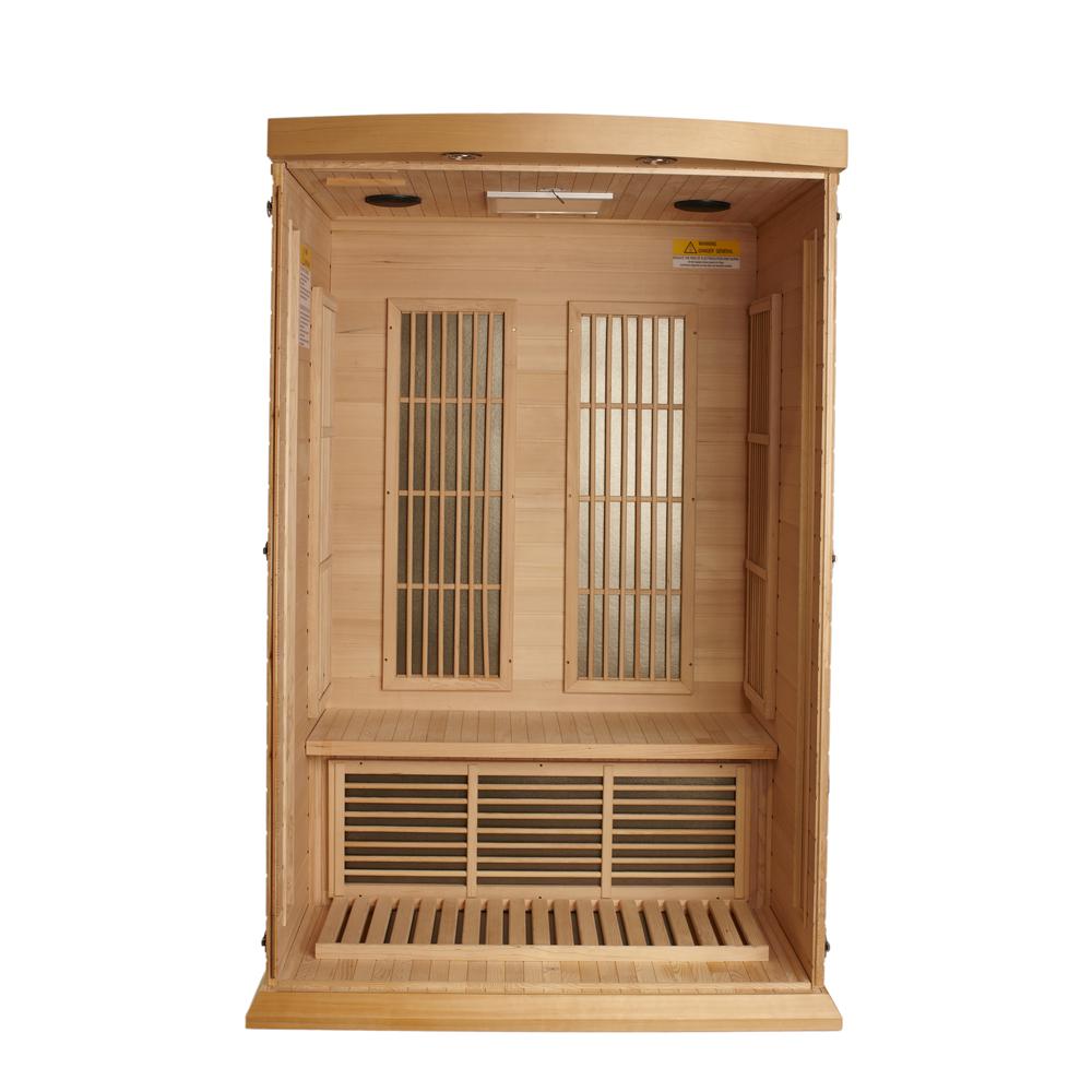 2-Person Low EMF (Under 8MG) FAR Infrared Sauna (Canadian Hemlock). Picture 5