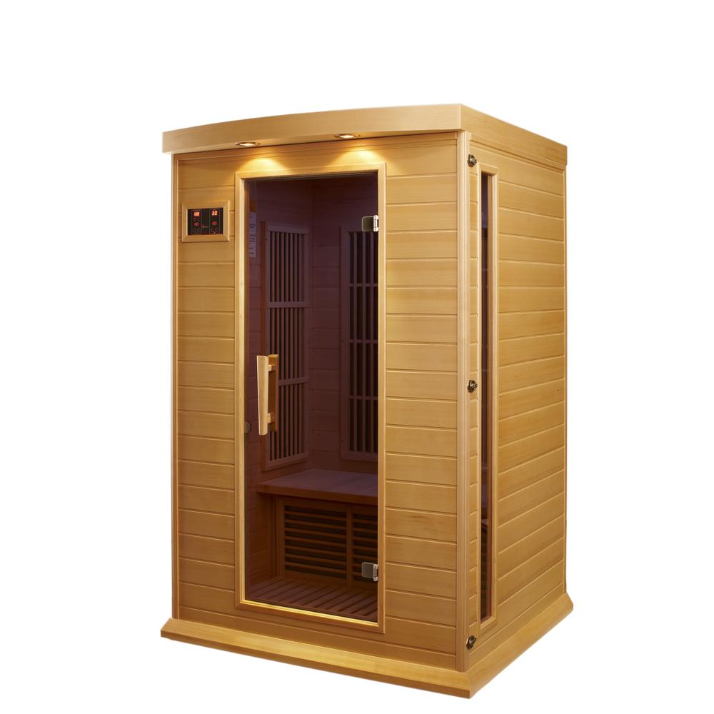 2-Person Low EMF (Under 8MG) FAR Infrared Sauna (Canadian Hemlock). Picture 6