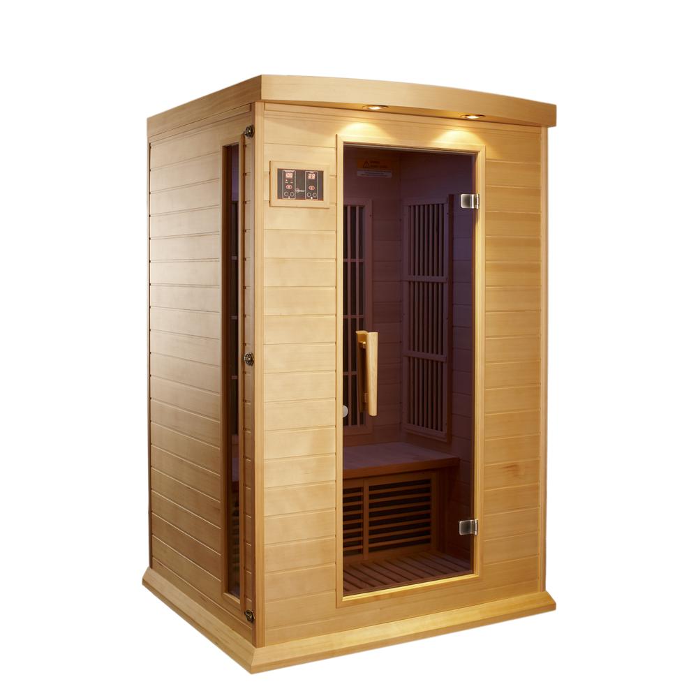 2-Person Low EMF (Under 8MG) FAR Infrared Sauna (Canadian Hemlock). Picture 7