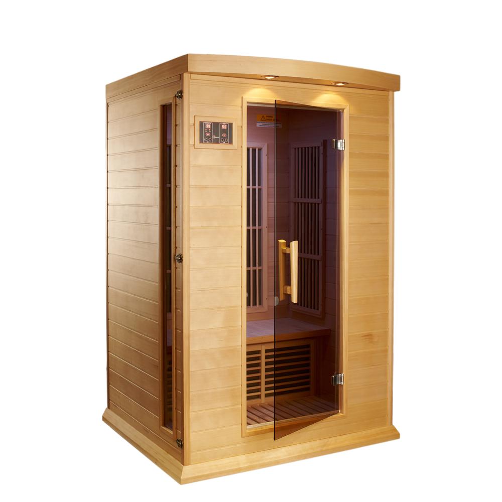 2-Person Low EMF (Under 8MG) FAR Infrared Sauna (Canadian Hemlock). Picture 8