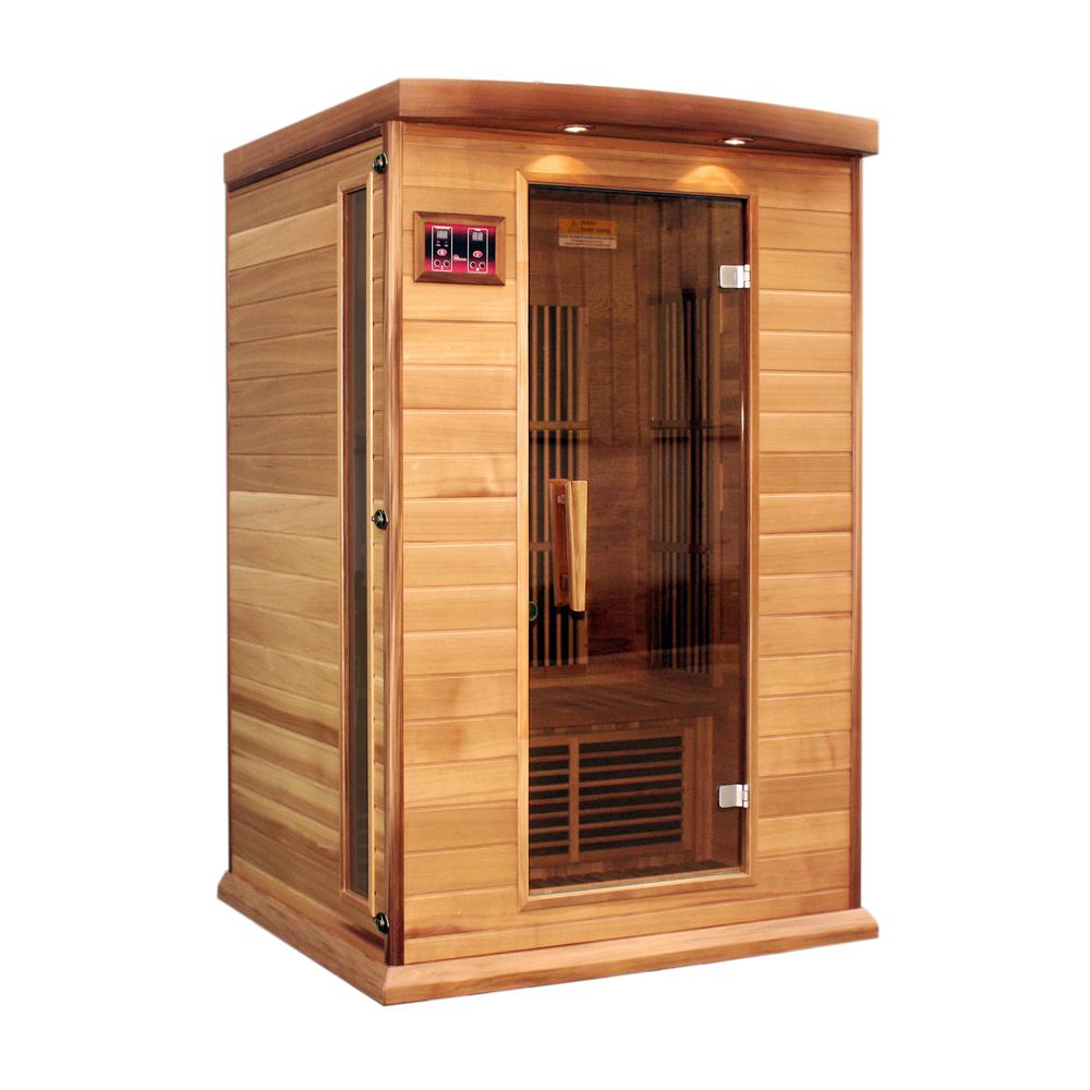 2-Person Low EMF (Under 8MG) FAR Infrared Sauna (Canadian Hemlock). Picture 1