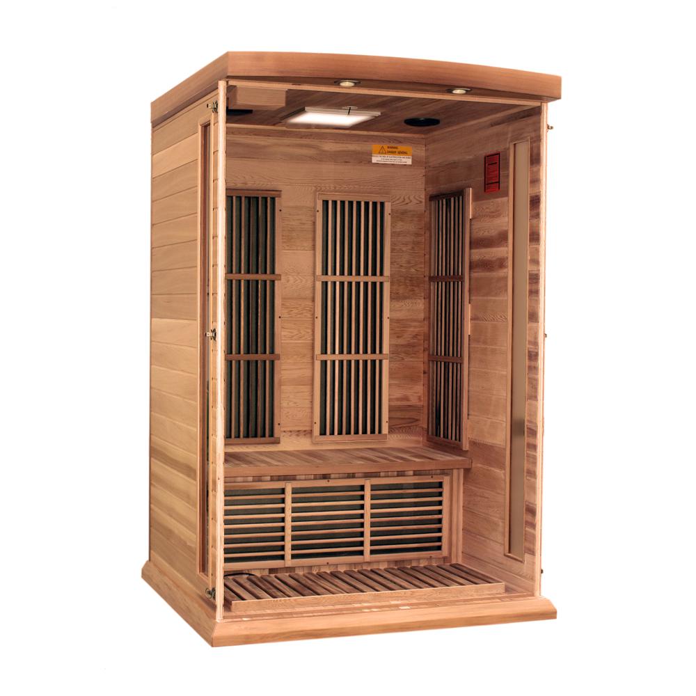 2-Person Low EMF (Under 8MG) FAR Infrared Sauna (Canadian Hemlock). Picture 3