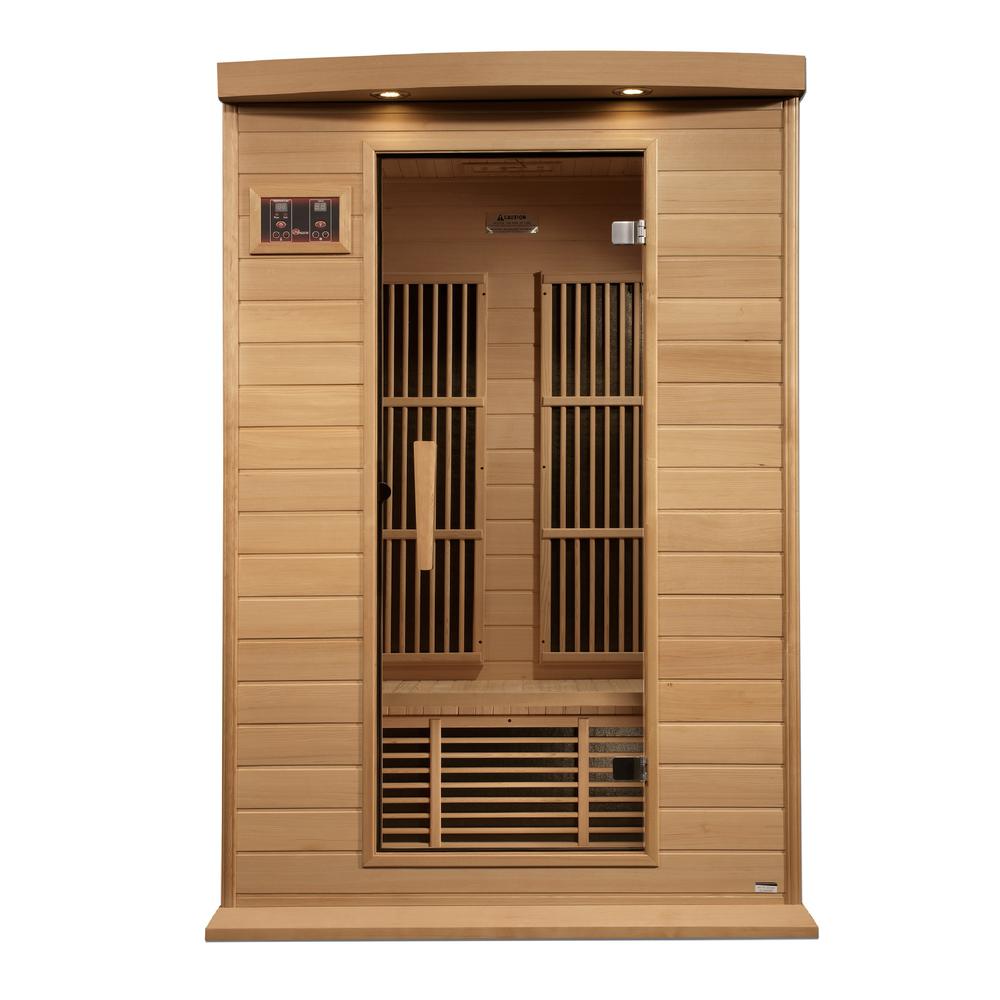 2-Person Near Zero EMF (Under 2MG) FAR Infrared Sauna (Canadian Hemlock). Picture 3