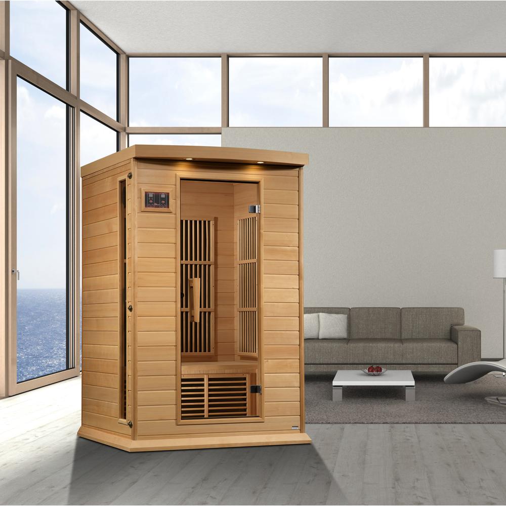 2-Person Near Zero EMF (Under 2MG) FAR Infrared Sauna (Canadian Hemlock). Picture 6