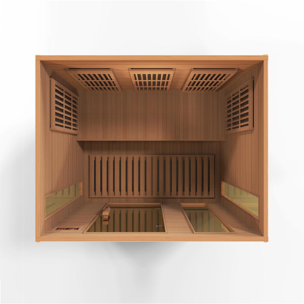 3-Person Low EMF (Under 8MG) FAR Infrared Sauna (Canadian Red Cedar). Picture 6