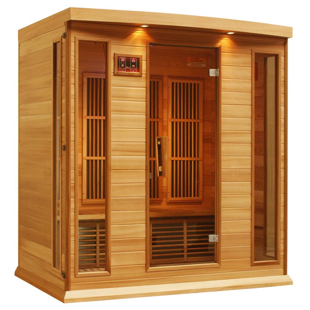 4-Person Low EMF (Under 8MG) FAR Infrared Sauna (Canadian Hemlock). Picture 2