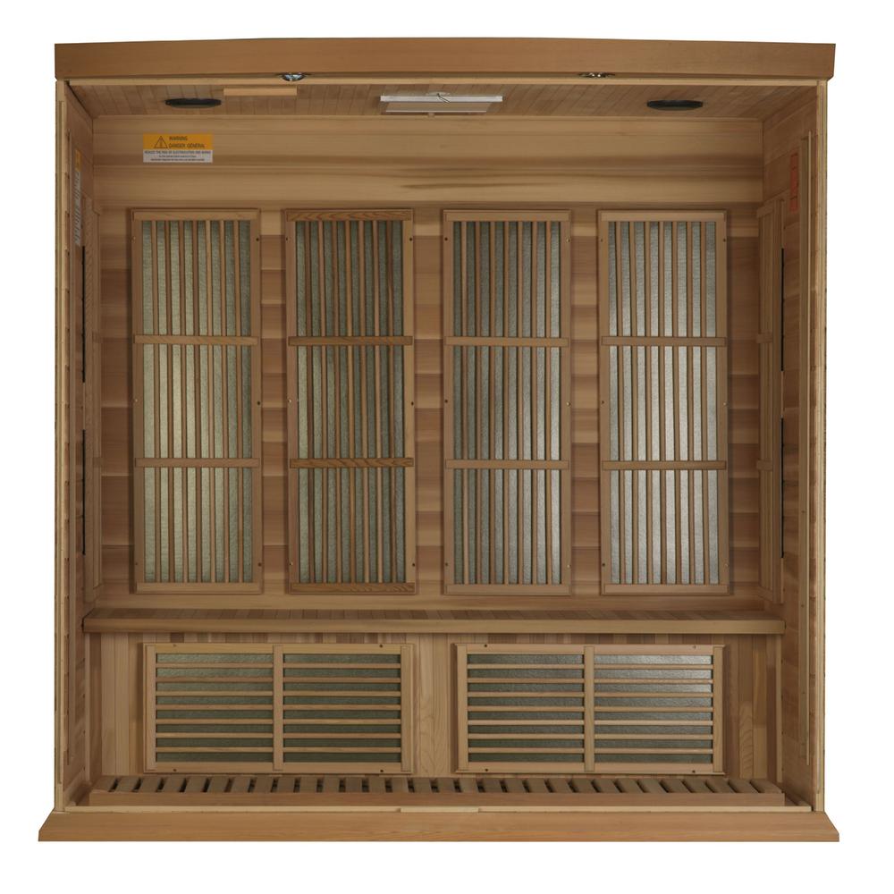 4-Person Low EMF (Under 8MG) FAR Infrared Sauna (Canadian Red Cedar). Picture 1