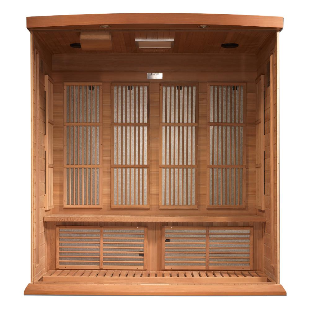 Maxxus 4 Per Near Zero EMF FAR Infrared Carbon Canadian Hemlock Sauna;. Picture 1