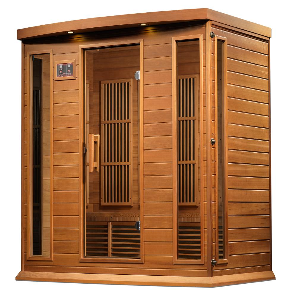 Maxxus 4 Per Near Zero EMF FAR Infrared Carbon Canadian Hemlock Sauna;. Picture 2