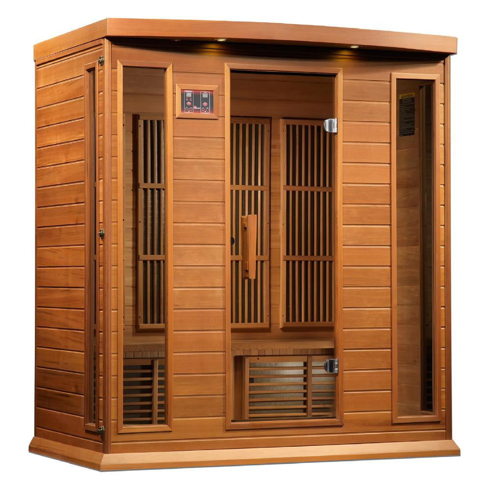 Maxxus 4 Per Near Zero EMF FAR Infrared Carbon Canadian Hemlock Sauna;. Picture 3