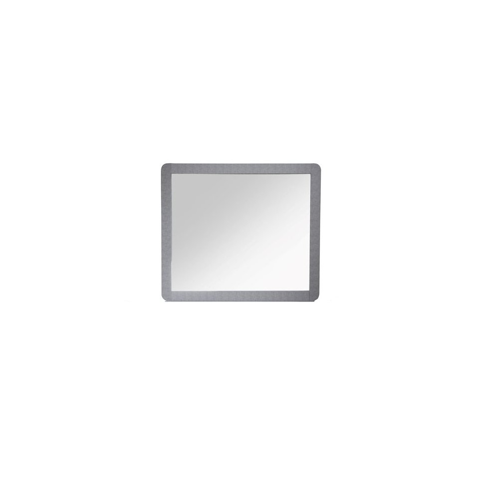 Celine Dresser Mirror in Gray Finish. Picture 3