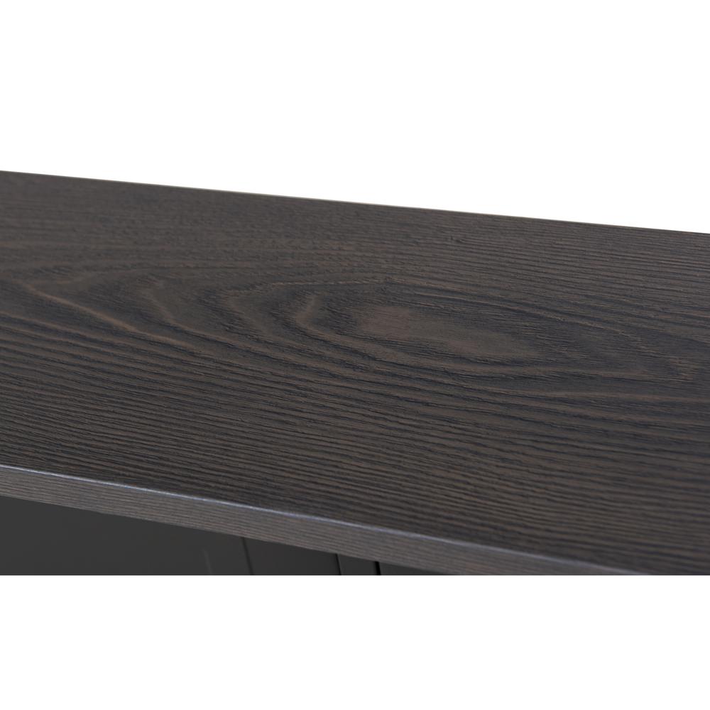 8x5 ftBrown Steel Frame 2-Tier BBQ Grill Gazebo with Ceiling Hook and Shelves. Picture 4