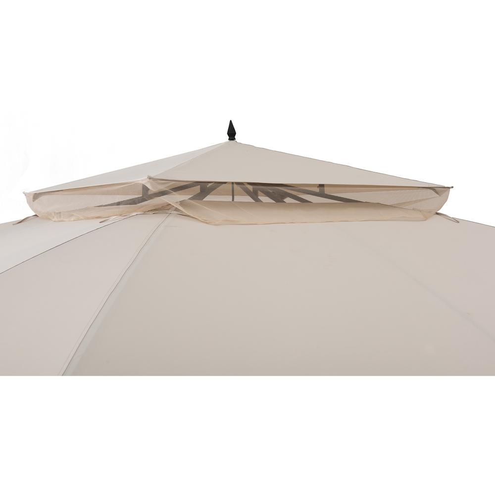 Sunjoy Patio Steel Frame 11 x 13ft 2 Tier Soft Top Octagon Gazebo. Picture 3