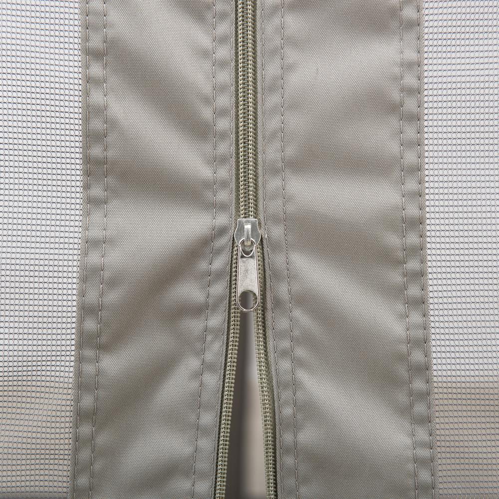 11 ft. x 11 ft. Gray and Black 2-tone Pop Up Portable Hexagon Steel Gazebo. Picture 5