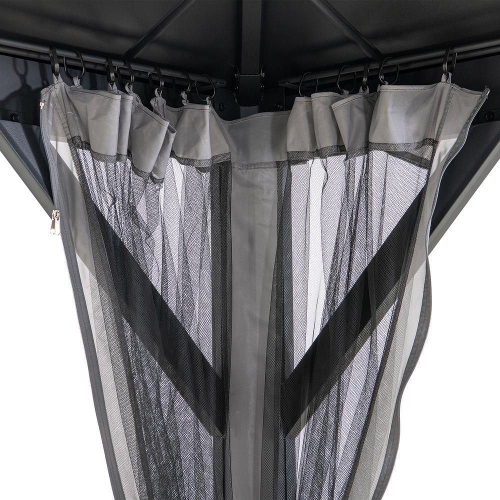 Merston 10 ft. x 12 ft. Solar Powered Hardtop Gazebo. Picture 8