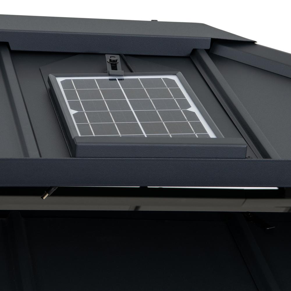 Merston 10 ft. x 12 ft. Solar Powered Hardtop Gazebo. Picture 12