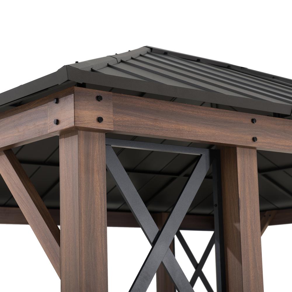 Sunjoy 13 x 15 ft Hardtop Gazebo. Picture 4